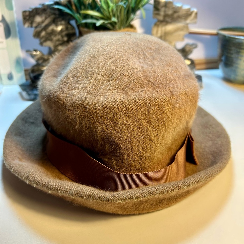 VNTG Kangol Brown Wool Hat - Picture 6 of 12